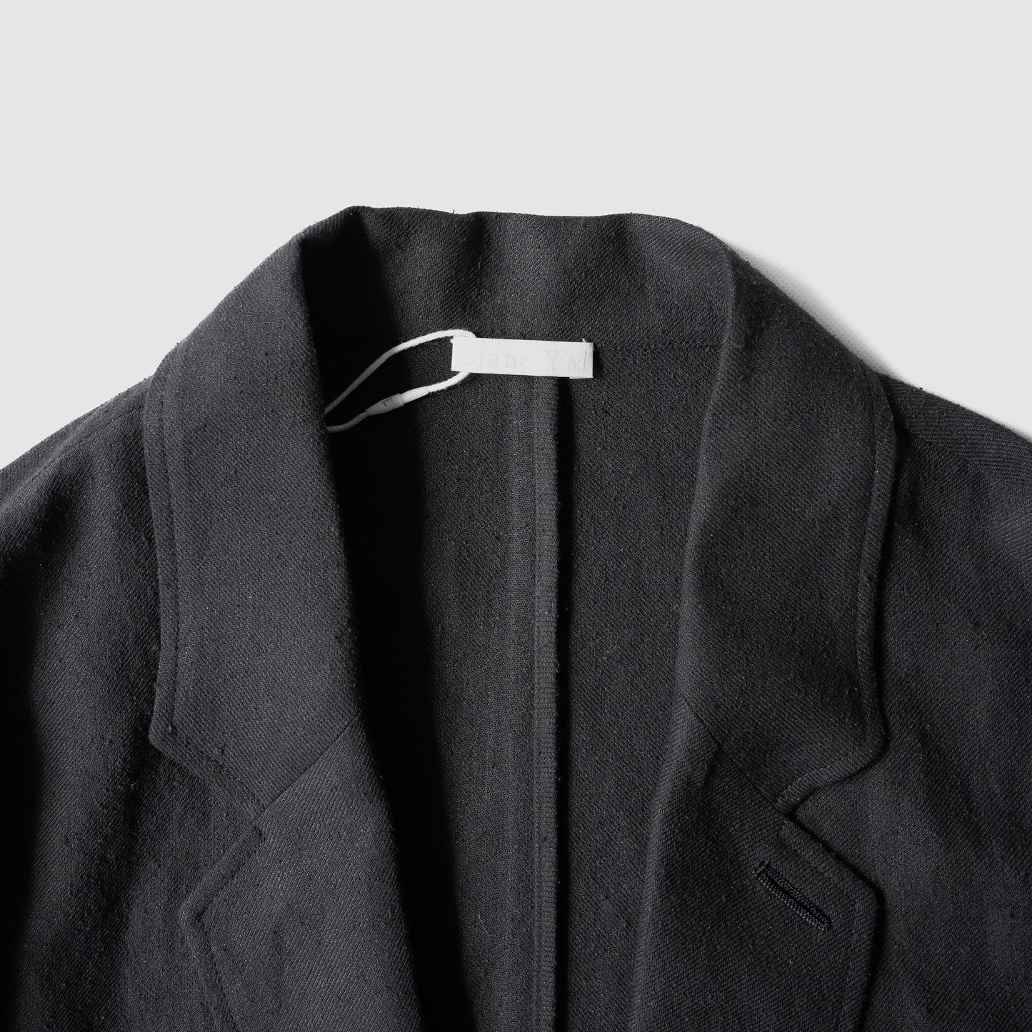 Blanc YM/ Linen Silk Shirt JKT "BLACK"