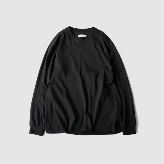 ssstein/ SUVIN COTTON BASIC LS TEE "BLACK"