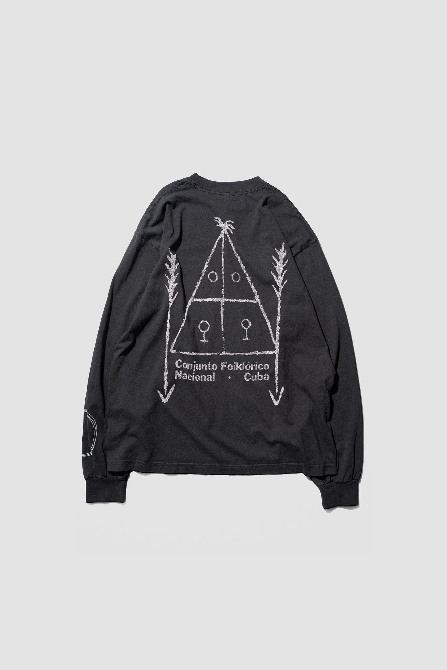 ESSAY/ Oversized Garment Dye L/S T-Shirt "DANCE"