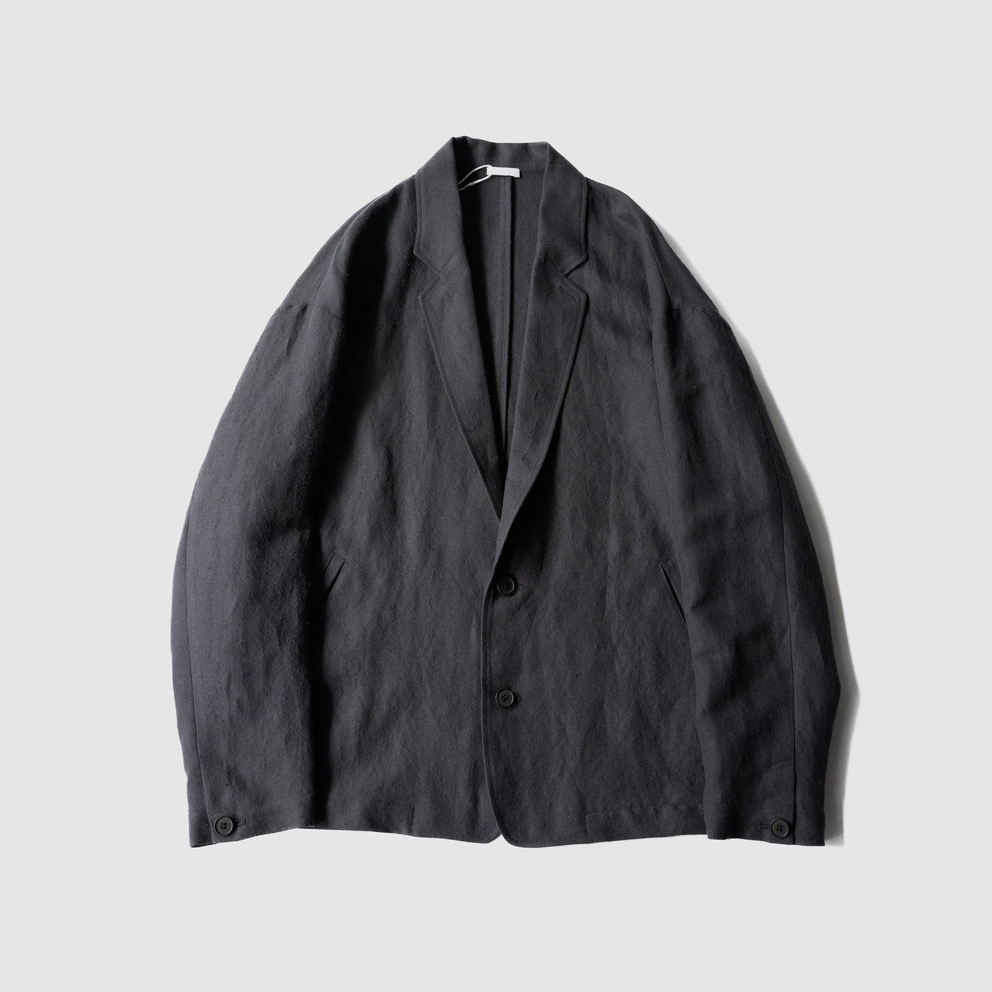 Blanc YM/ Linen Silk Shirt JKT "BLACK"