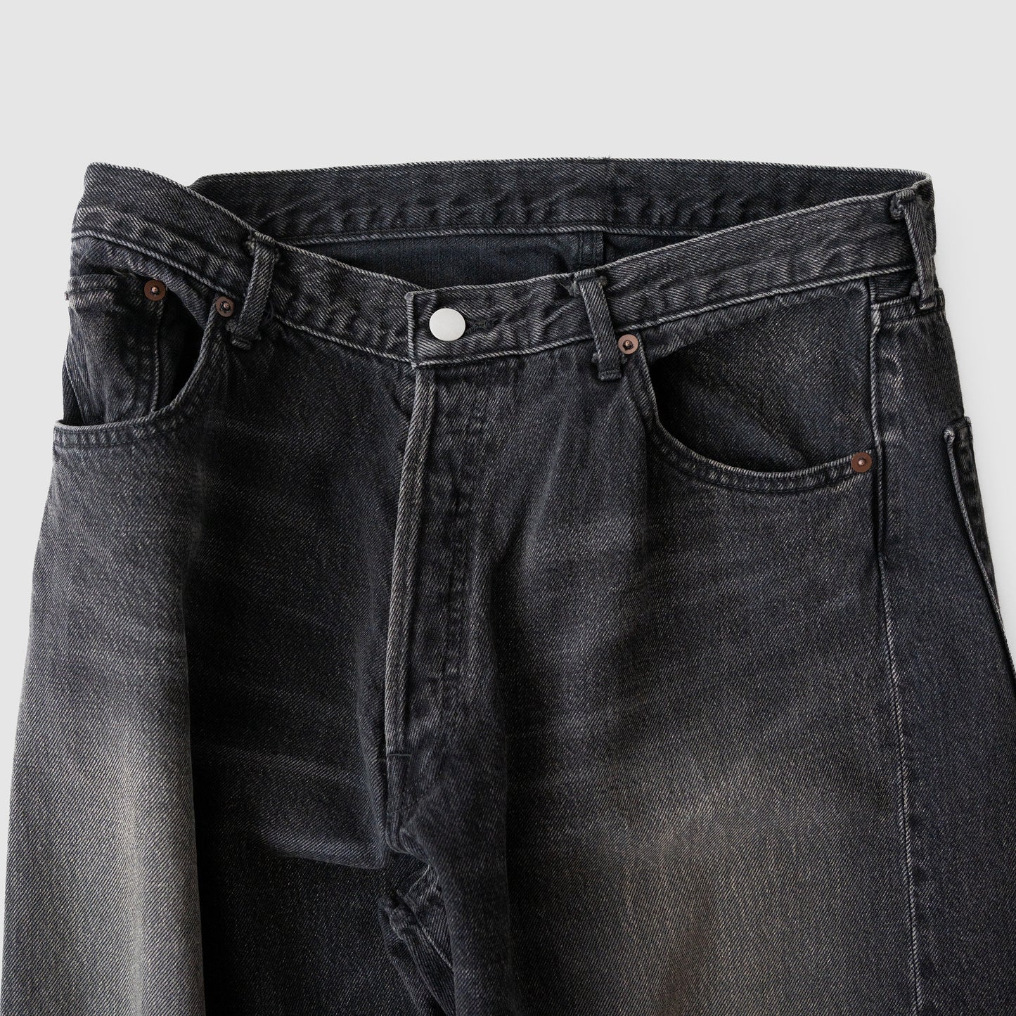 ssstein/ OVERSIZE FIT DENIM PANTS "BLACK"