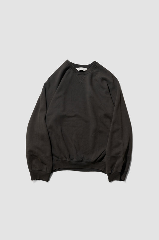 ANCELLM / FLEECE-LINED SWEAT SHIRT "BLACK"