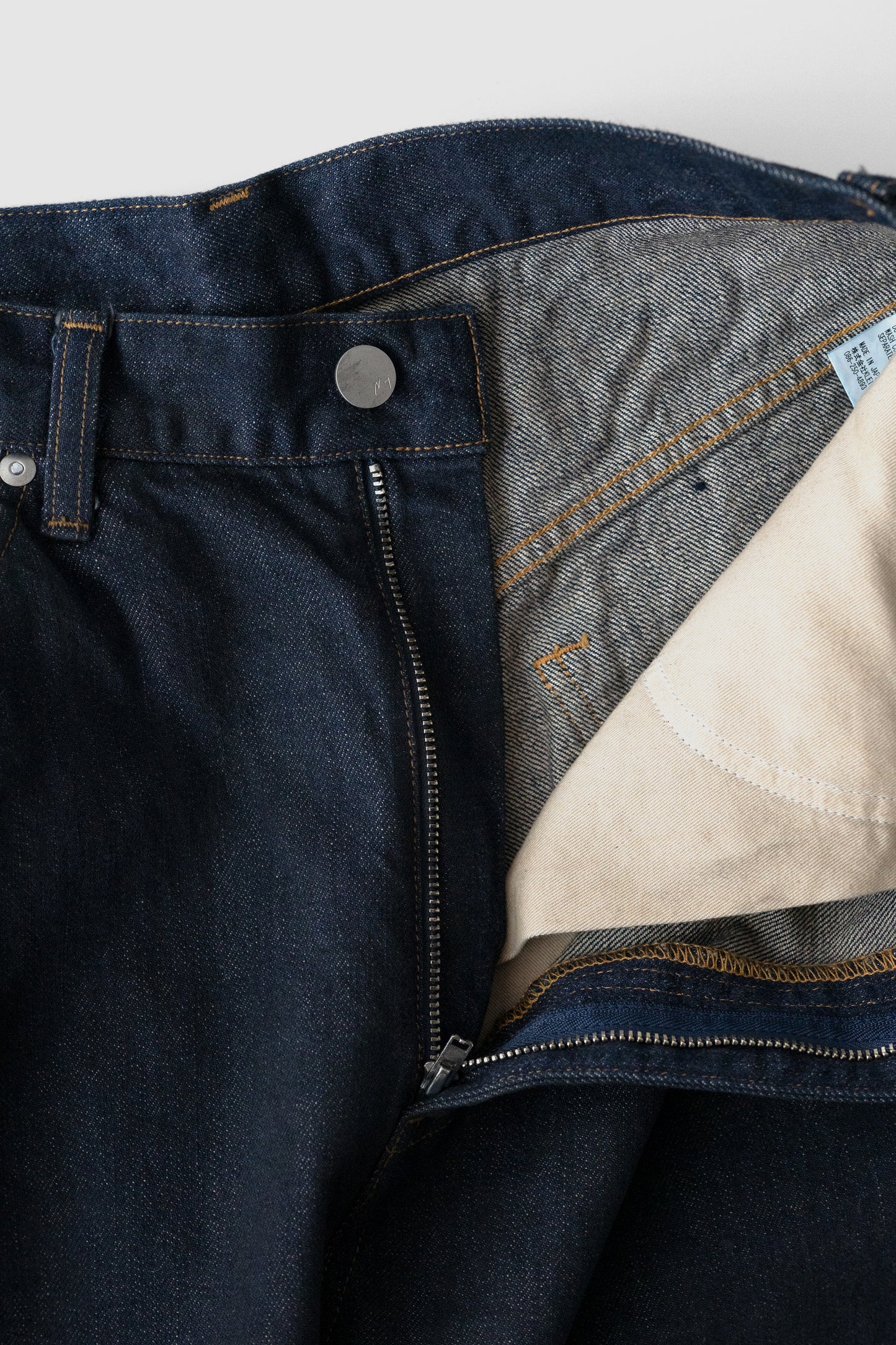 ANCELLM / #02 SELVEDGE TAPERED 5P DENIM PANTS OW "INDIGO"