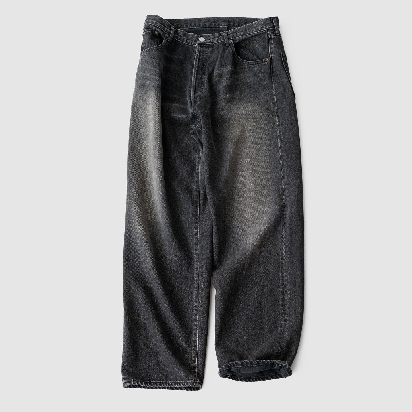 ssstein/ OVERSIZE FIT DENIM PANTS "BLACK"