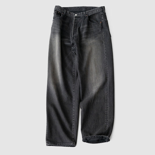 ssstein/ OVERSIZE FIT DENIM PANTS "BLACK"