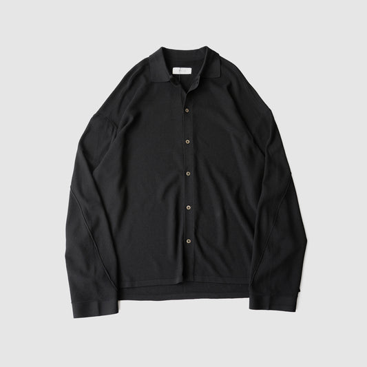 Afiit / KNIT SHIRT "BLACK"