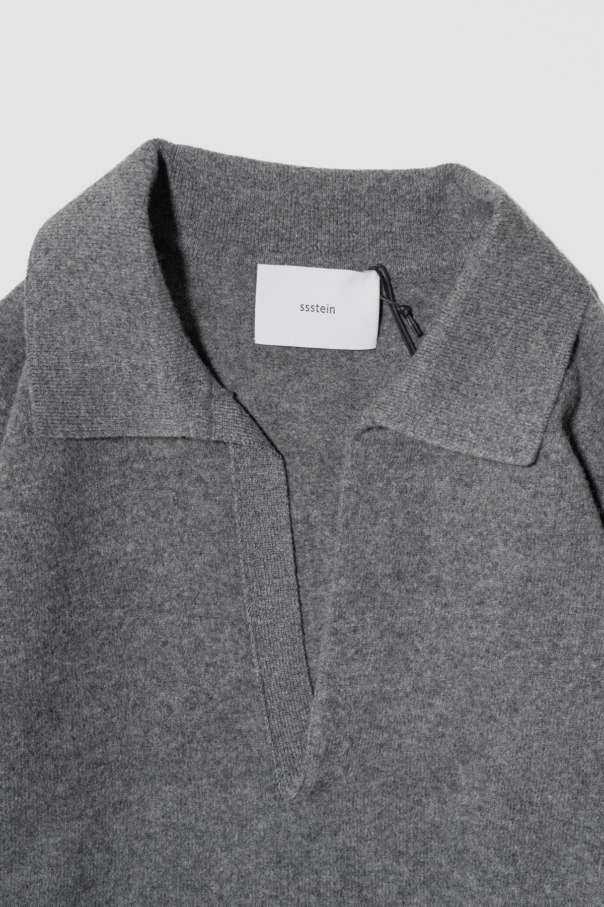 ssstein/ EXTRA FINE WOOL KNIT SKIPPER "GREY"