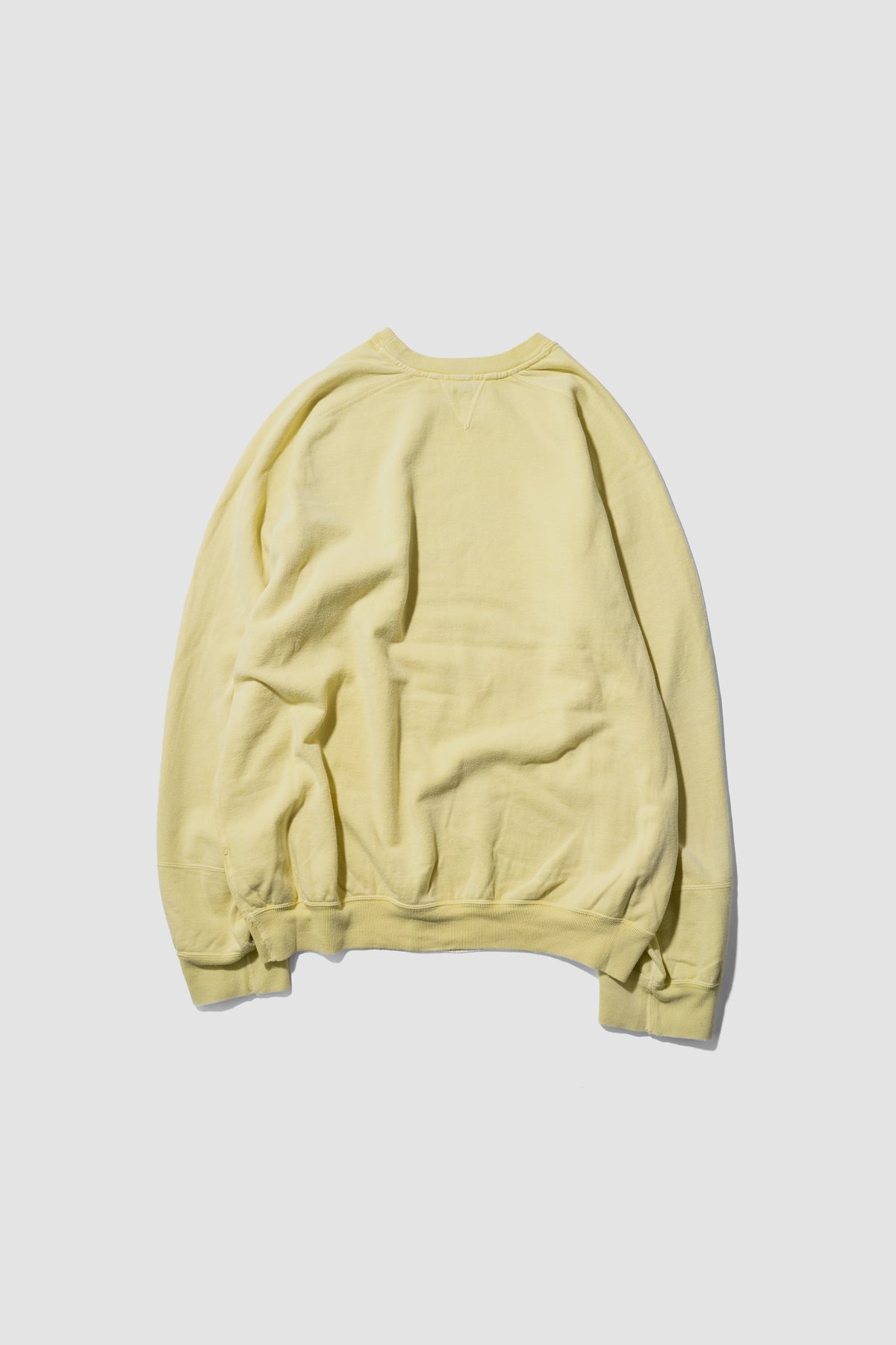 ANCELLM / FLEECE-LINED SWEAT SHIRT "YELLOW"