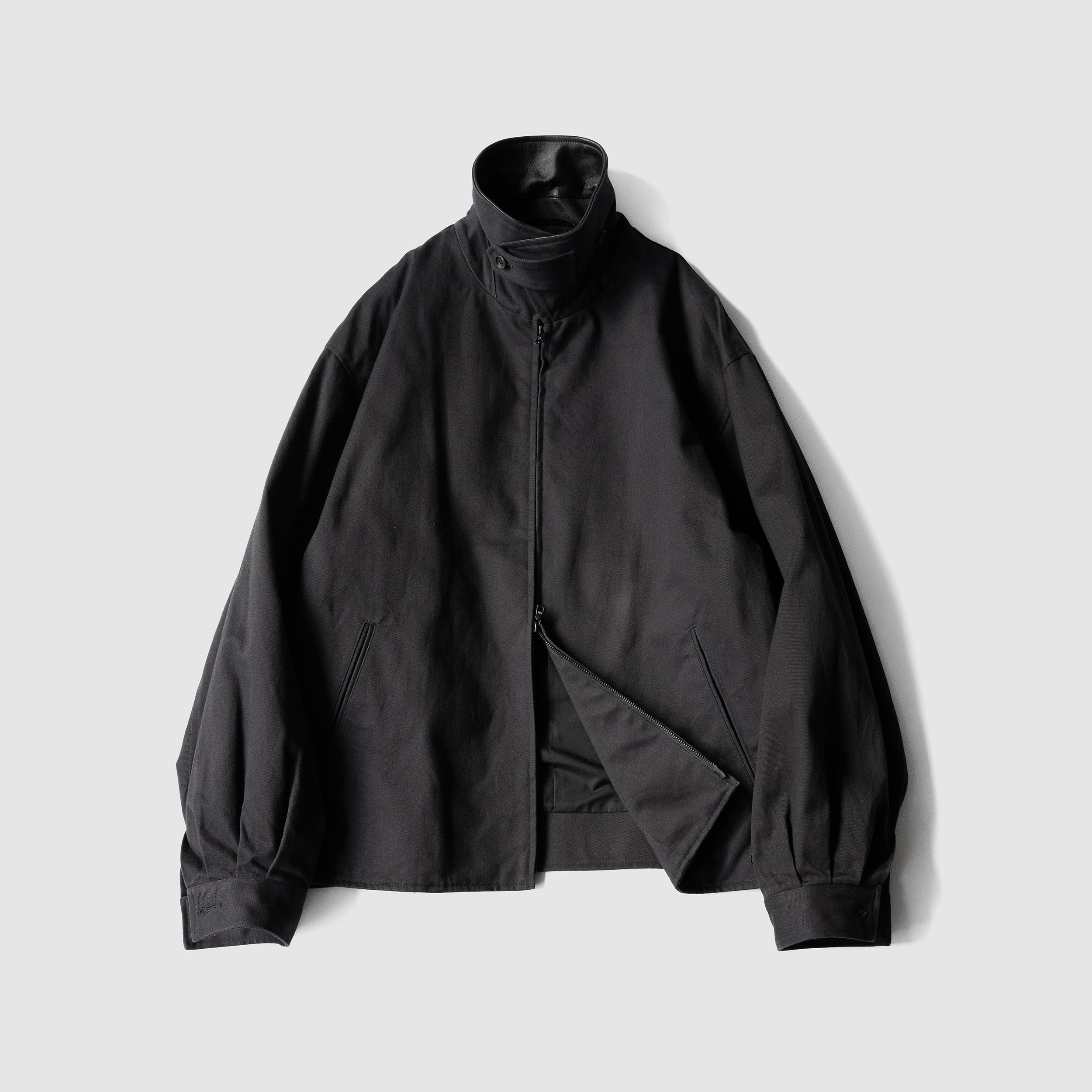 ssstein(シュタイン)/ SULFUR DYED BRUSHED CHINO ZIP JACKET 