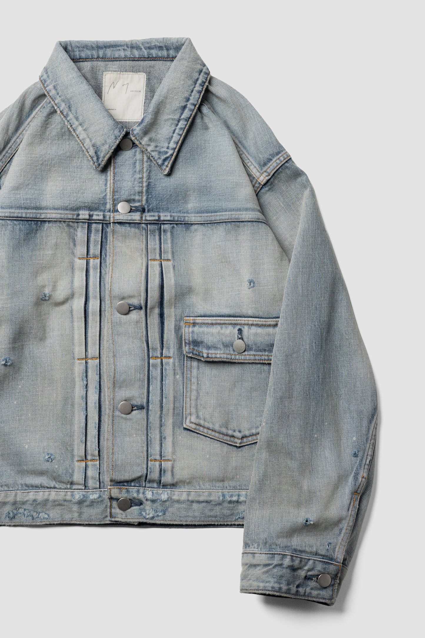 ANCELLM / TYPE-1 AGING DENIM JACKET "L.INDIGO"