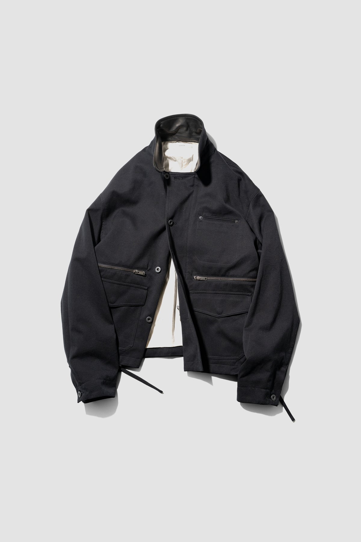 VUJA DÉ / Teo Utility Jacket in Cotton/Cashmere/Silk "Black"