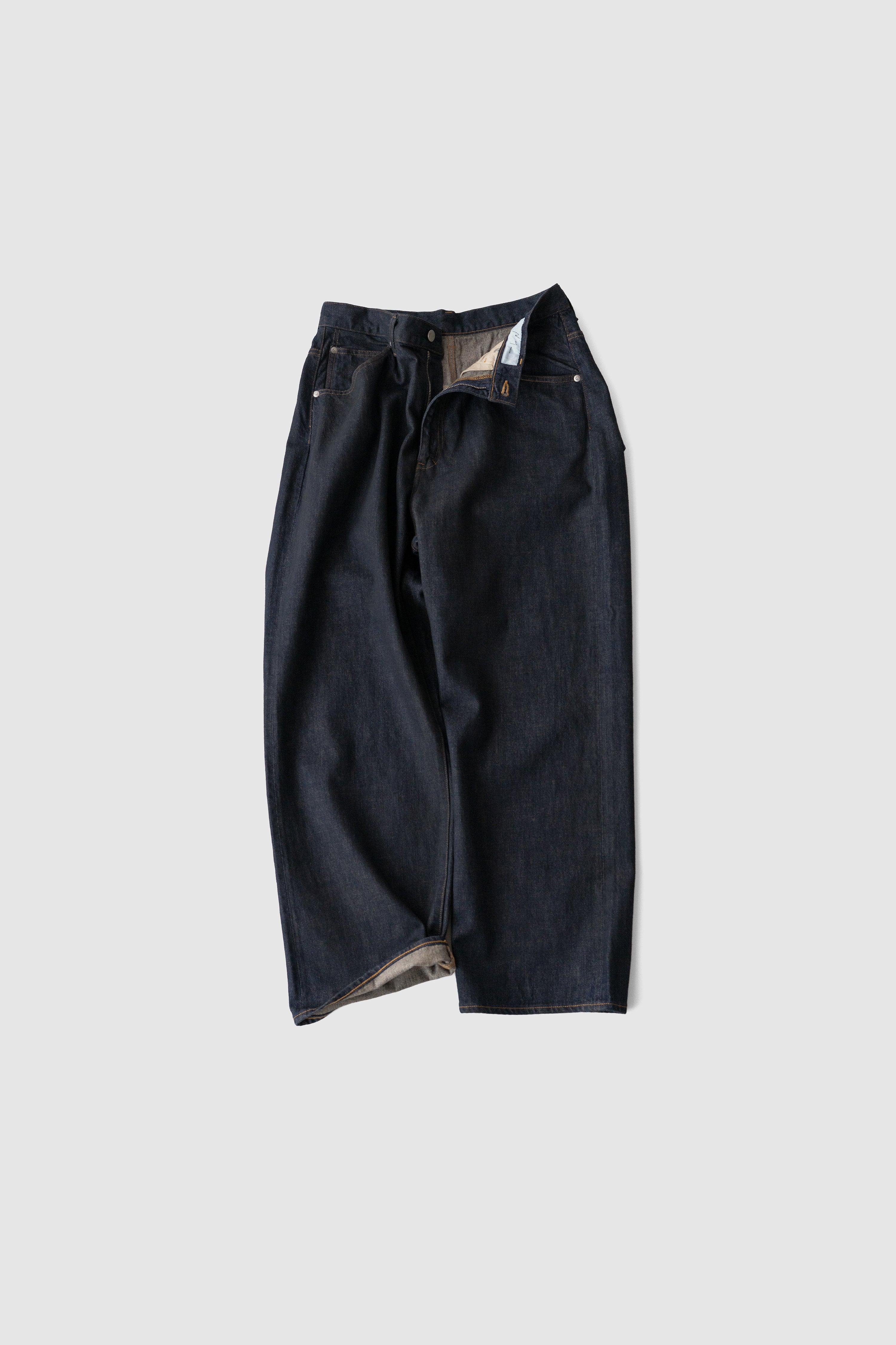 ANCELLM(アンセルム) / WOOL SATIN BELT-LESS SLACKS 