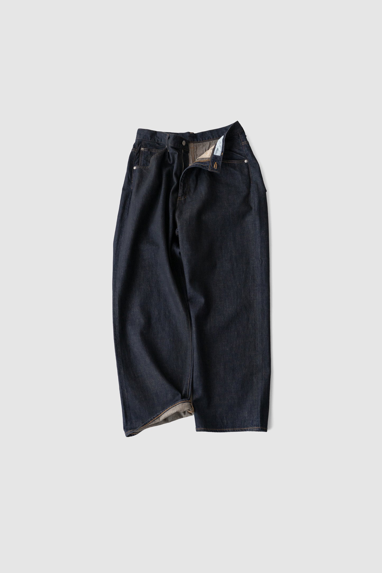 ANCELLM / #02 SELVEDGE TAPERED 5P DENIM PANTS OW "INDIGO"