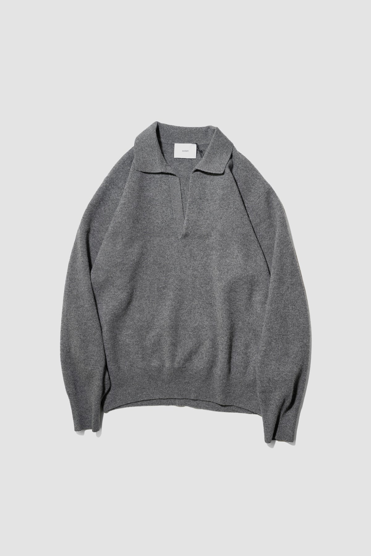 ssstein/ EXTRA FINE WOOL KNIT SKIPPER "GREY"