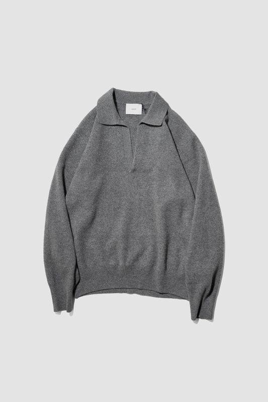 ssstein/ EXTRA FINE WOOL KNIT SKIPPER "GREY"