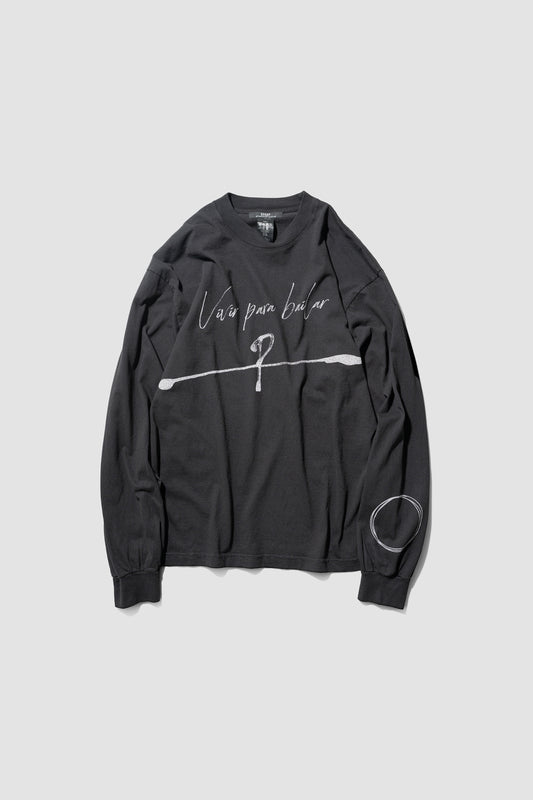 ESSAY/ Oversized Garment Dye L/S T-Shirt "DANCE"