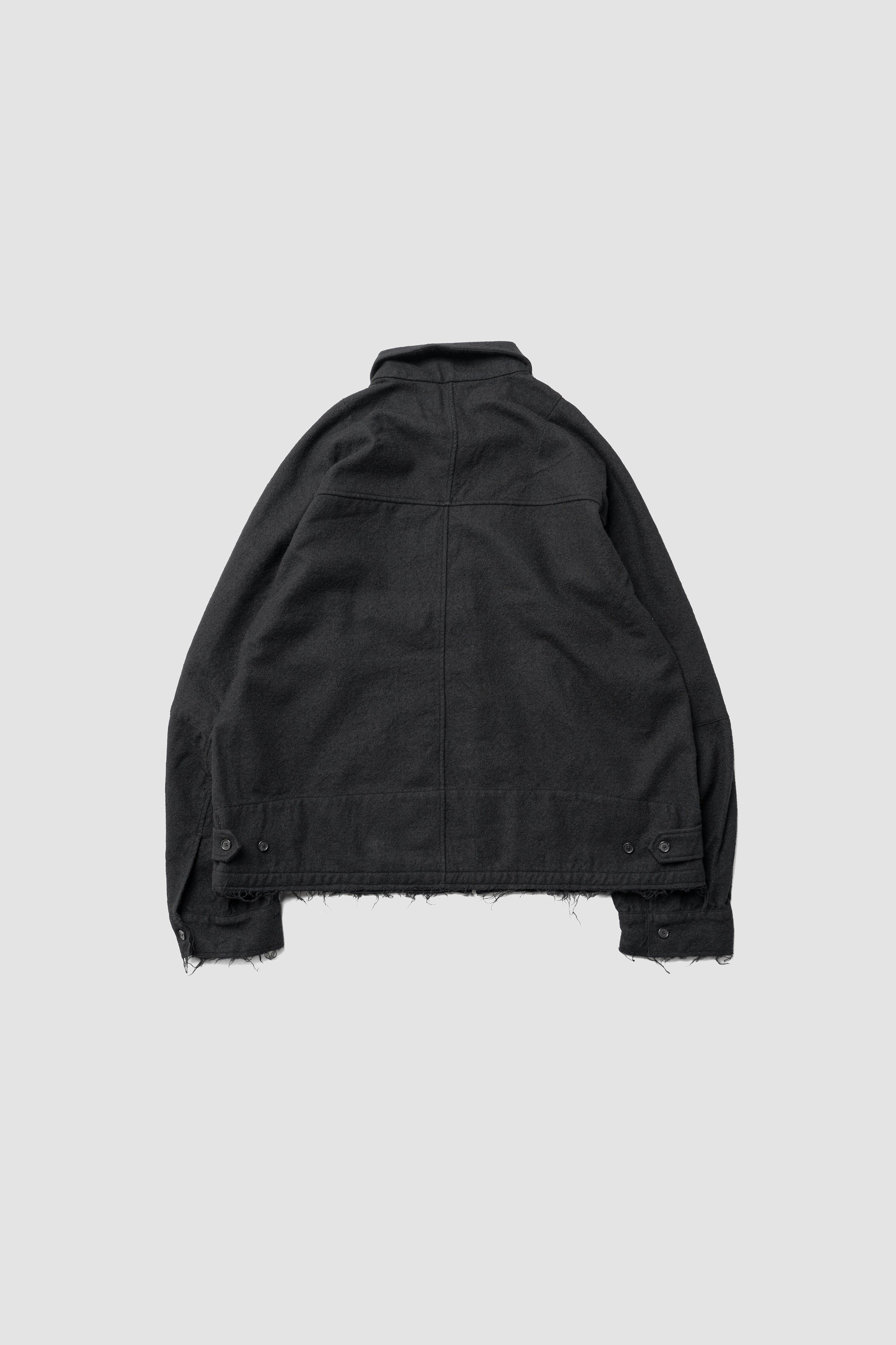 ANCELLM(アンセルム) / SHRINK WOOL ZIP-UP SHIRT JACKET 
