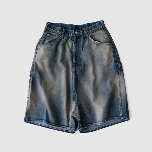 ANCELLM / DENIM PAINTER SHORTS "INDIGO"
