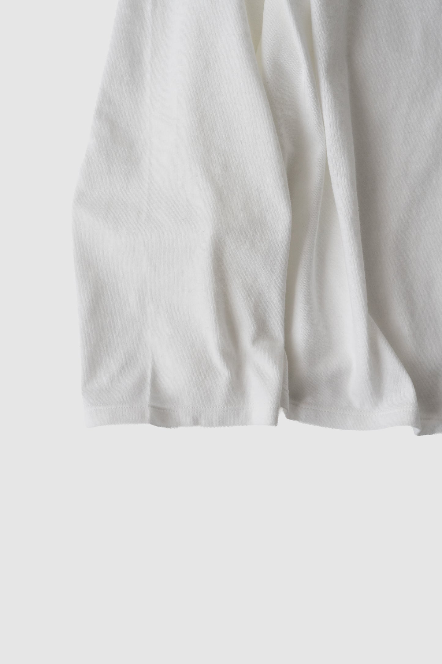 ANCELLM / C/R LS T-SHIRT "WHITE"