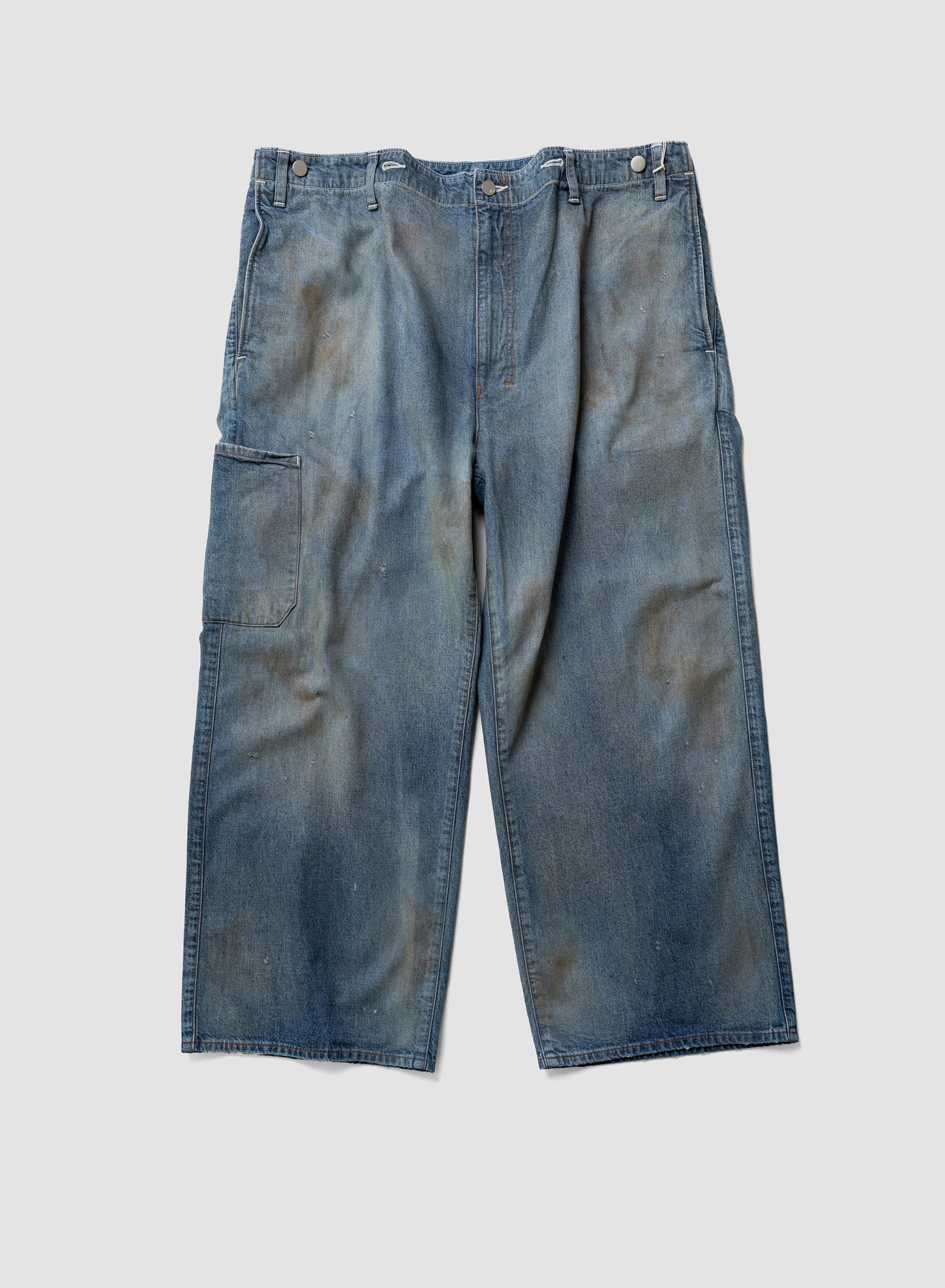 ANCELLM / DENIM PAINTER PANTS "INDIGO"
