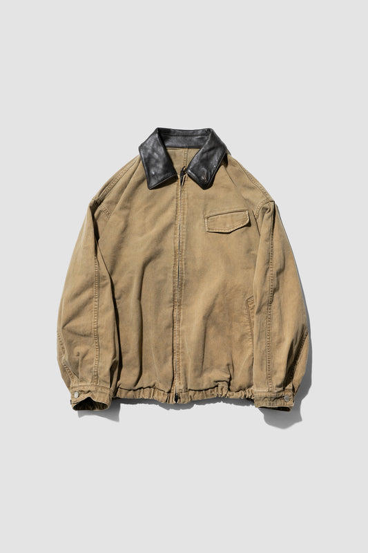 ssstein/ SULFUR DYED WHIPCORD VINTAGE JACKET "KHAKI"