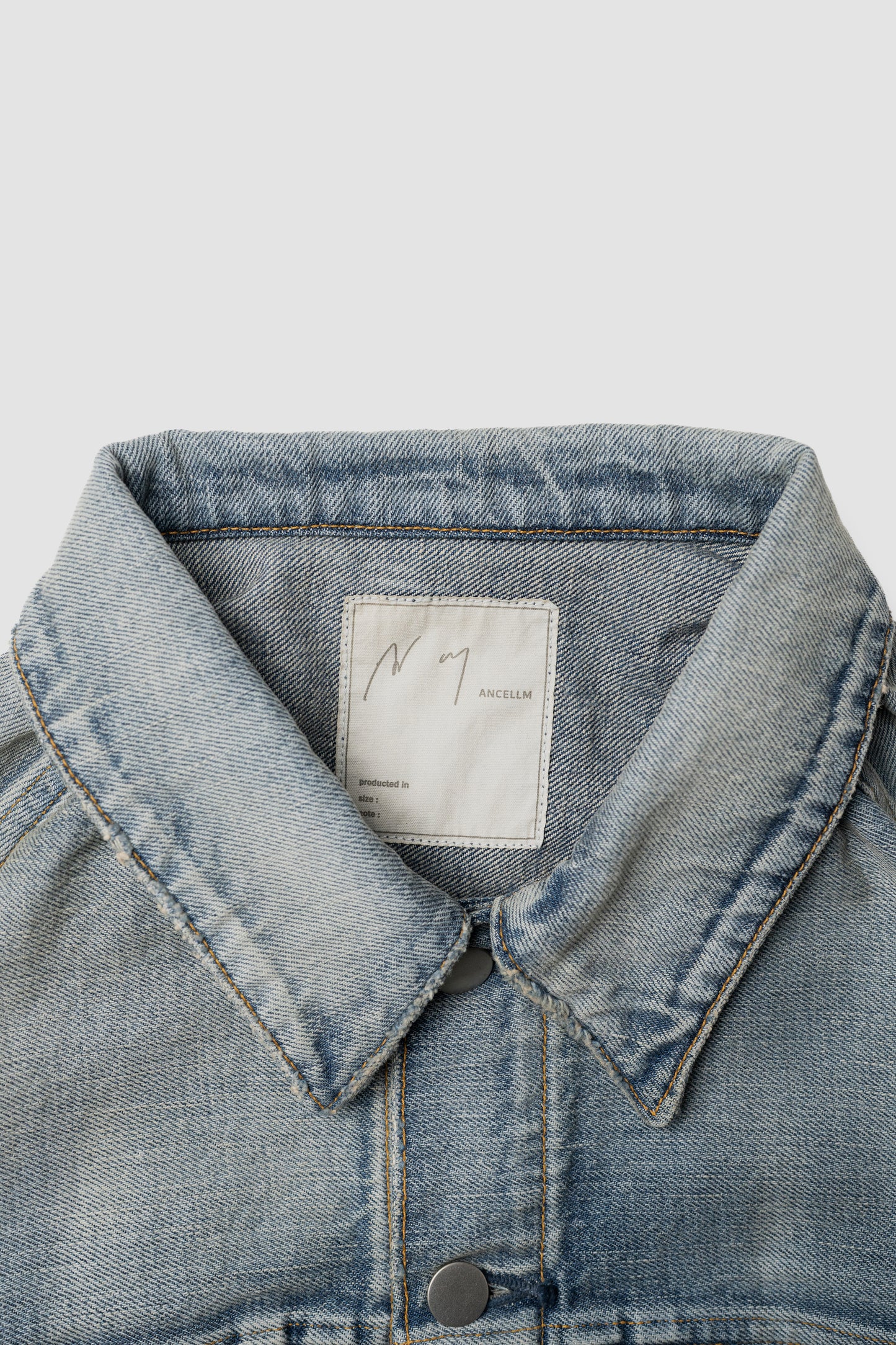 ANCELLM / TYPE-1 AGING DENIM JACKET "L.INDIGO"