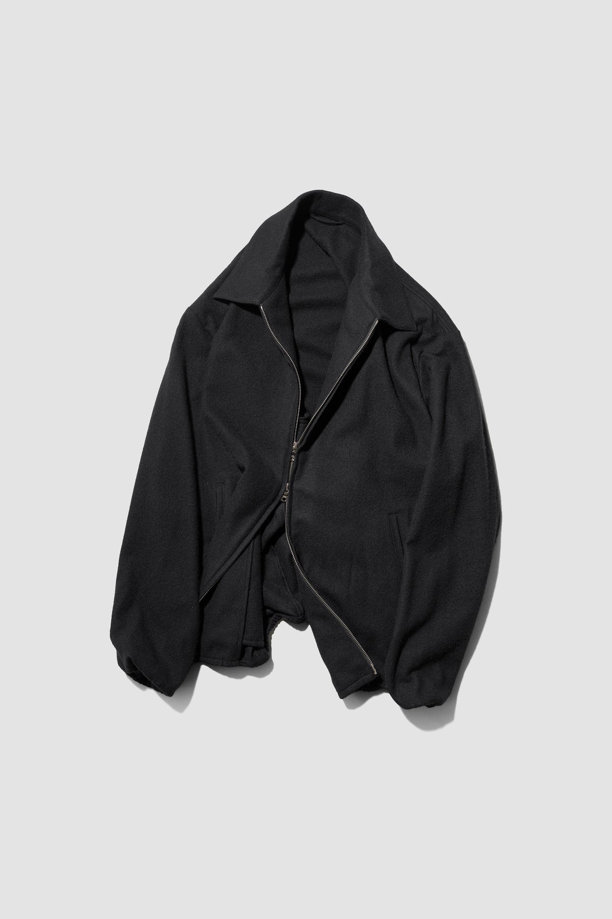 ssstein/ W/CA FLEECE LIGHT ZIP JACKET "BLACK"