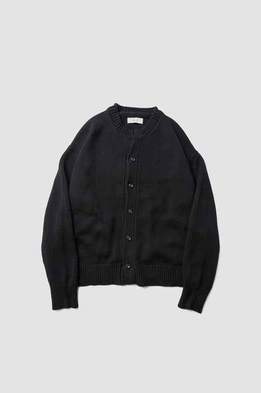 Afiit / CREW NECK CARDIGAN   "BLACK"
