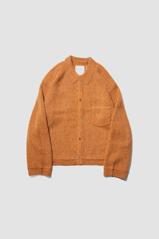 ANCELLM / KNIT SHIRT "CAMEL"