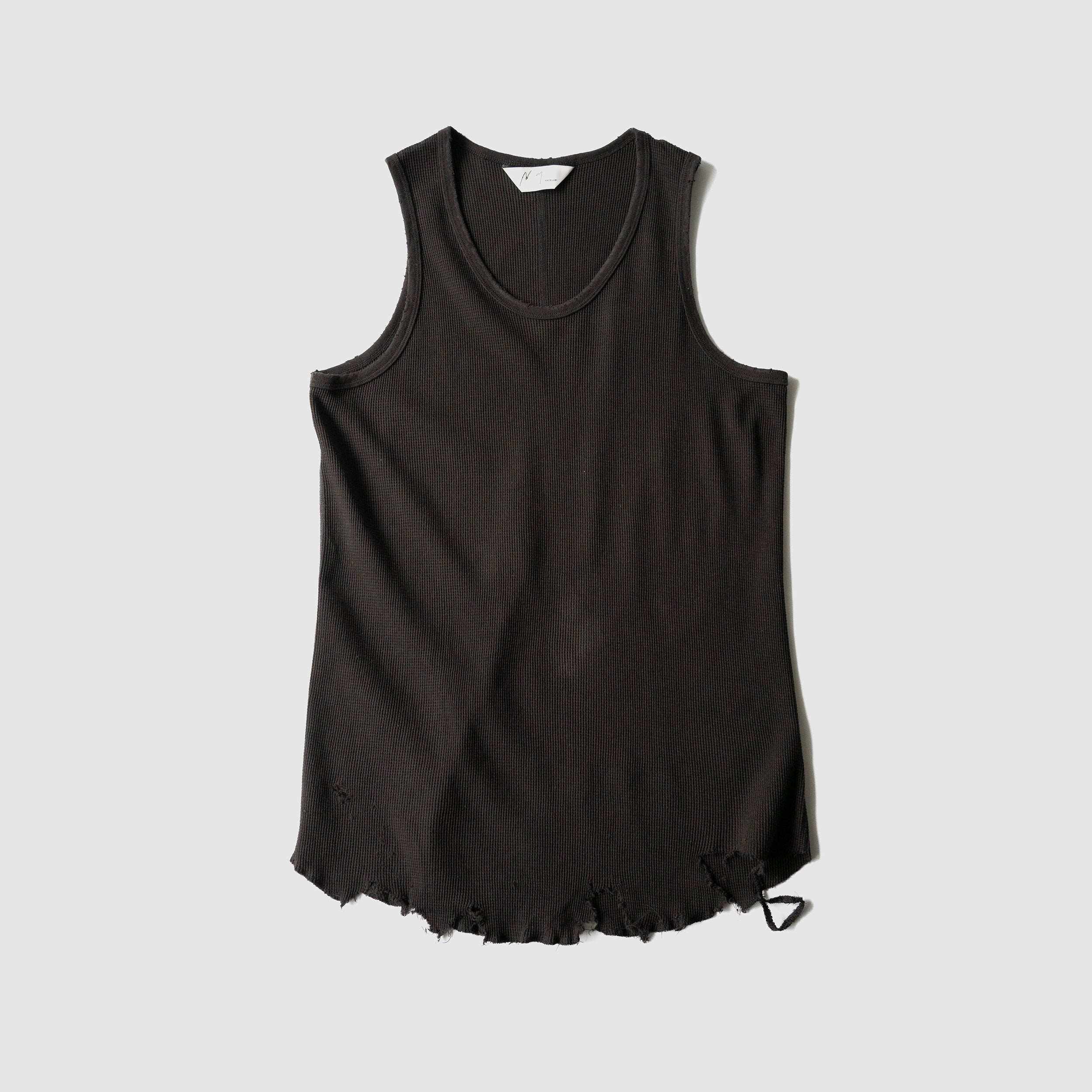 ANCELLM DAMAGE TANK TOP (BROWN)