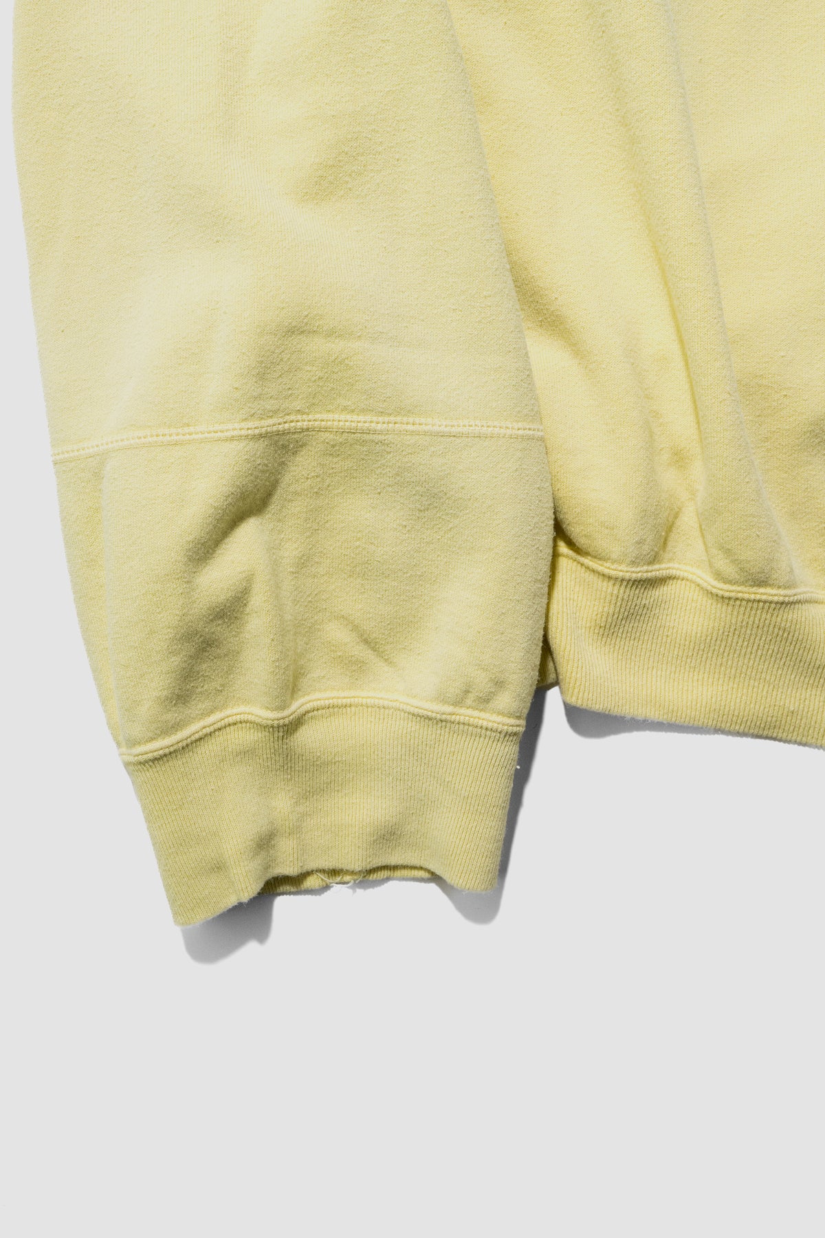 ANCELLM / FLEECE-LINED SWEAT SHIRT "YELLOW"