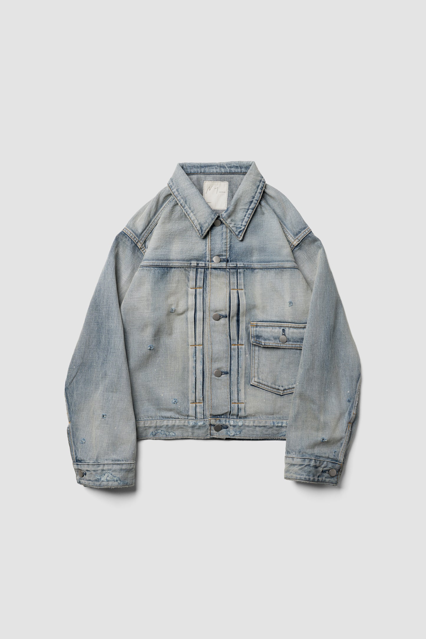 ANCELLM / TYPE-1 AGING DENIM JACKET "L.INDIGO"