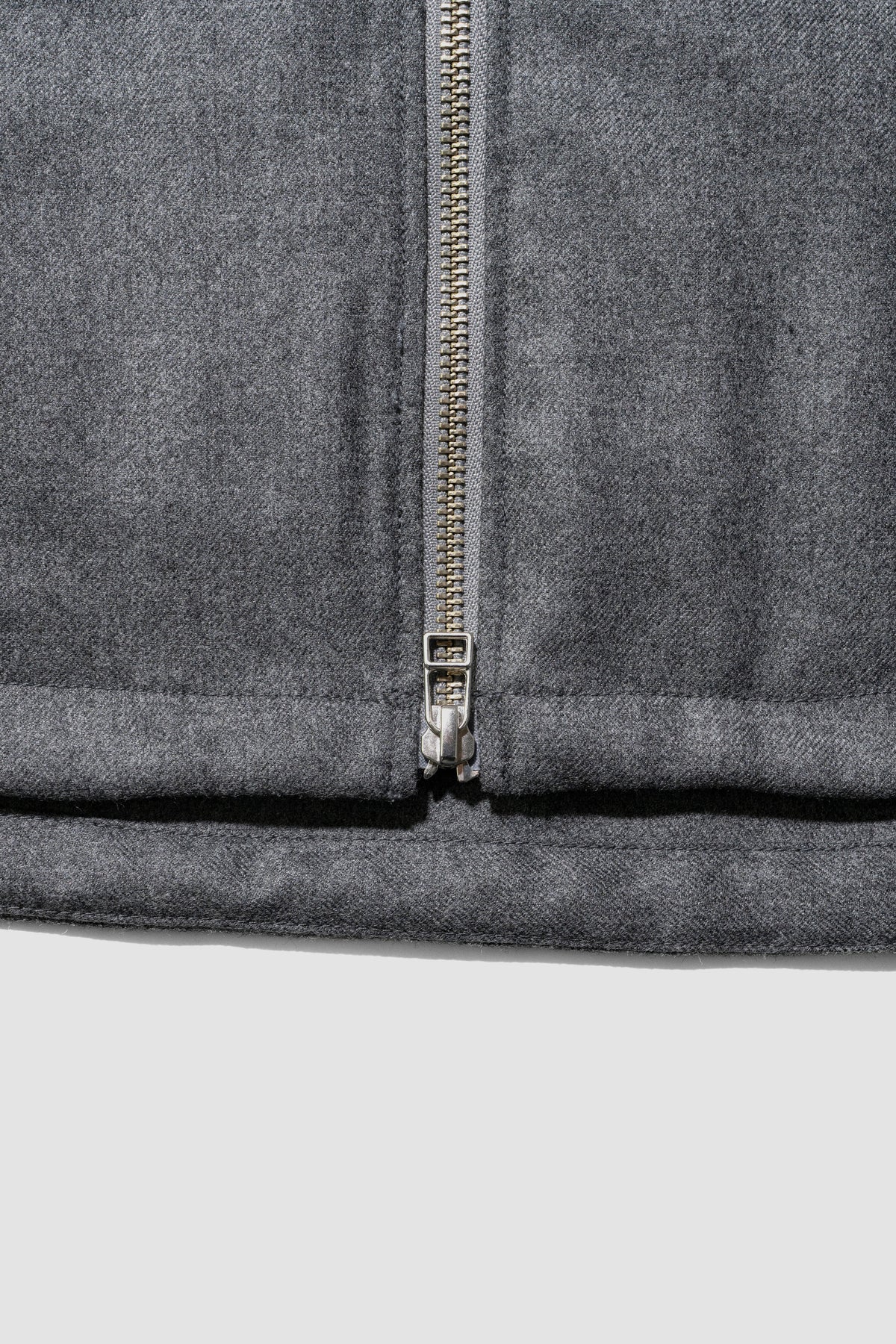 Afiit / WOOL ZIP SHIRT   "GRAY"