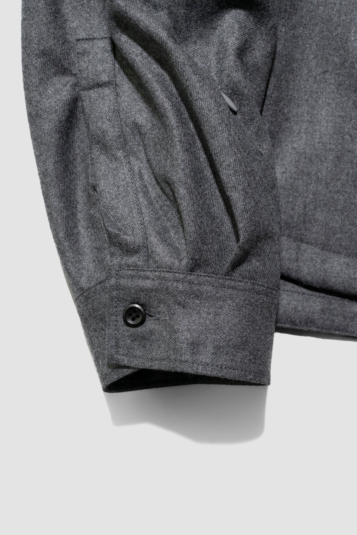 Afiit / WOOL ZIP SHIRT   "GRAY"