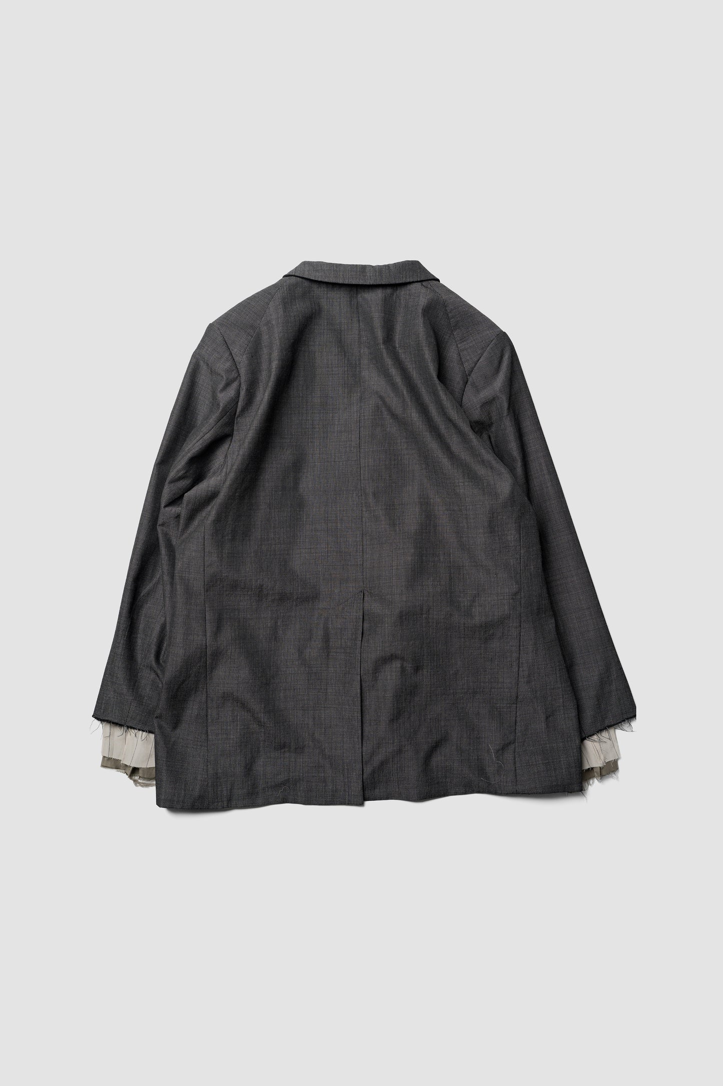 ANCELLM / LAYERED TAILORED JACKET "BLACK"