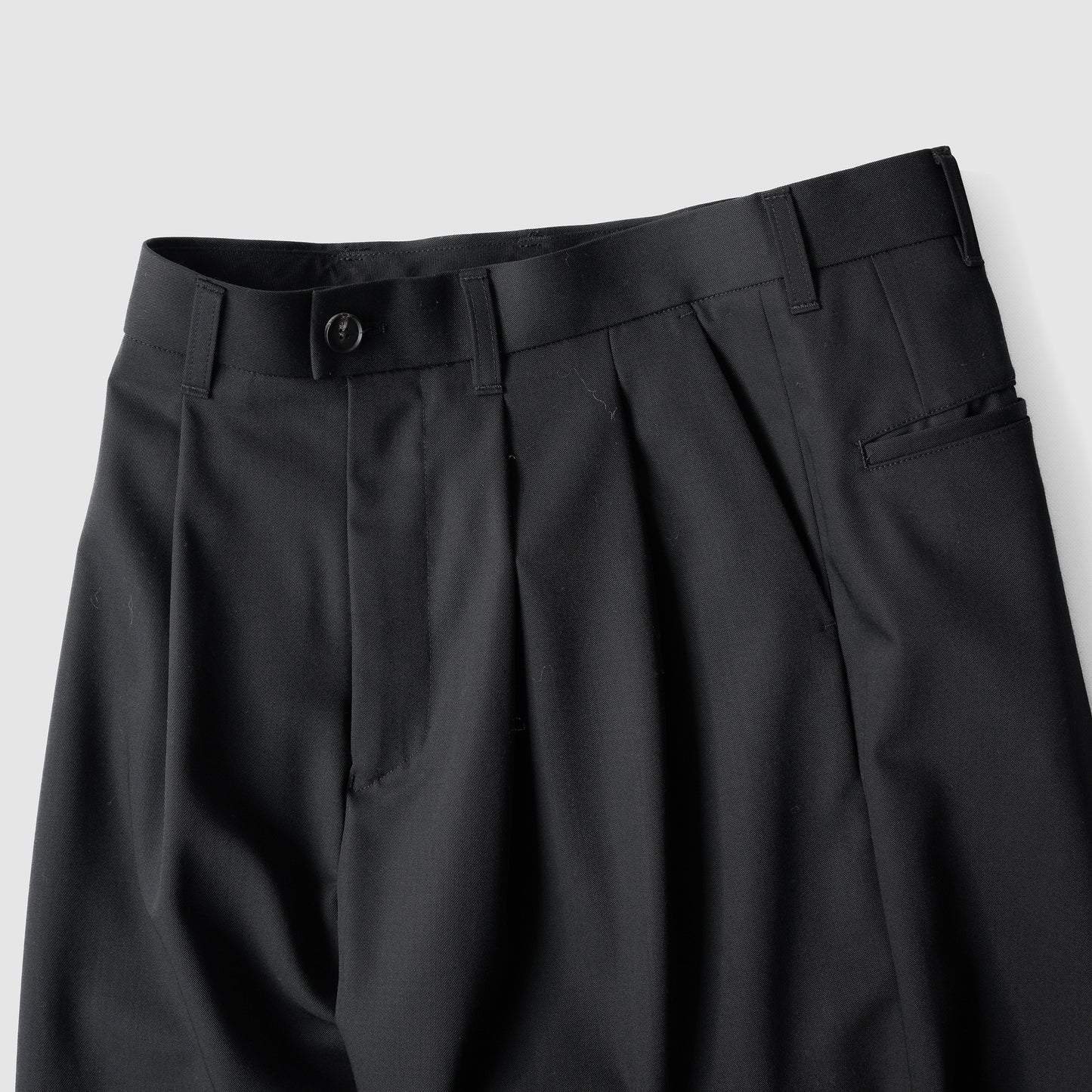 SEEALL/ 80S TACK PANTS "BLACK"