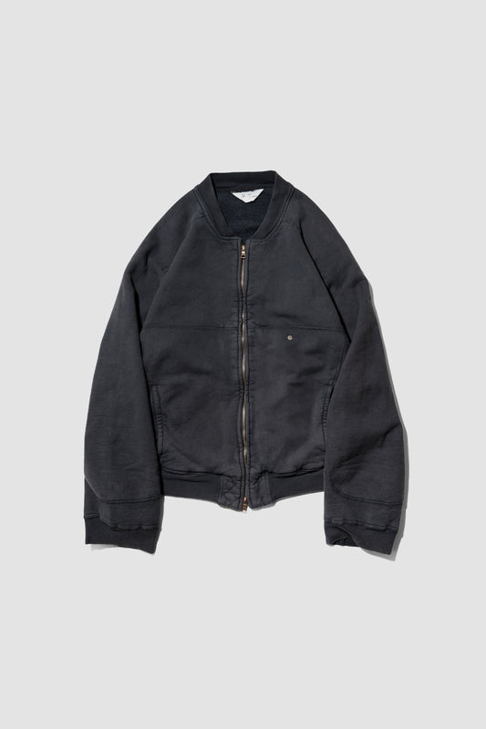 ANCELLM / FLEECE-LINED SWEAT VERSITY SHIRT "BLACK"