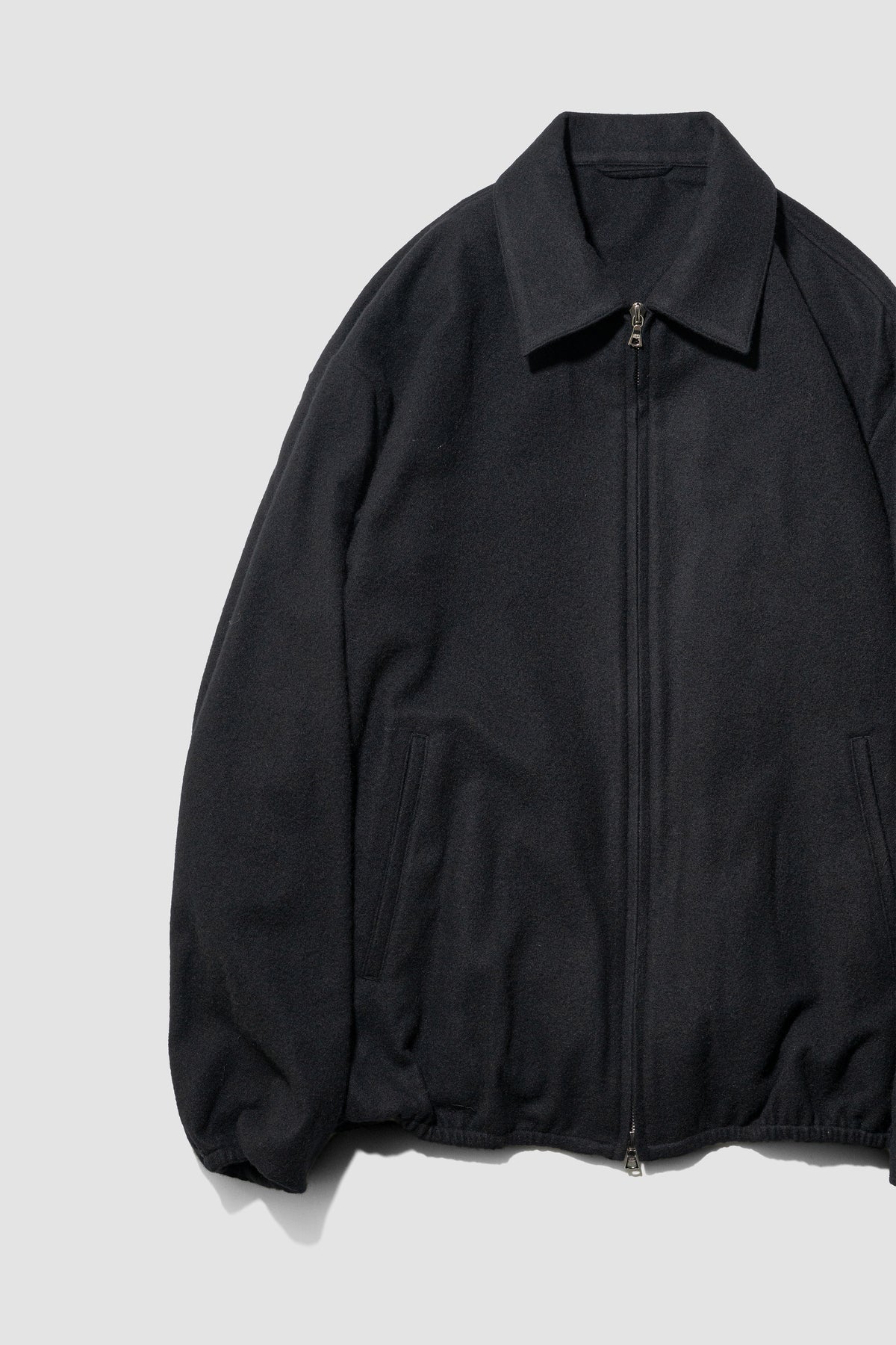 ssstein/ W/CA FLEECE LIGHT ZIP JACKET "BLACK"