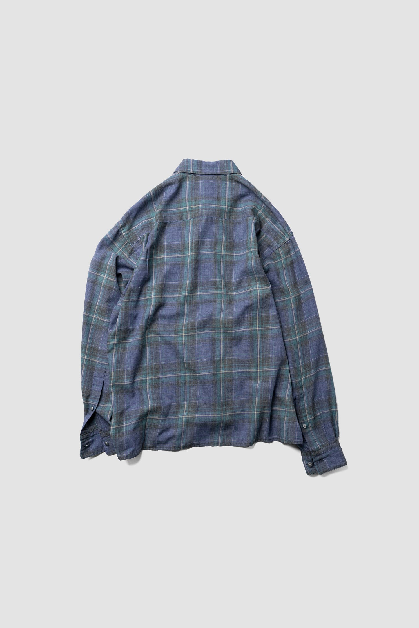 paratrait/ CHECK LS SHIRTS "GREEN"
