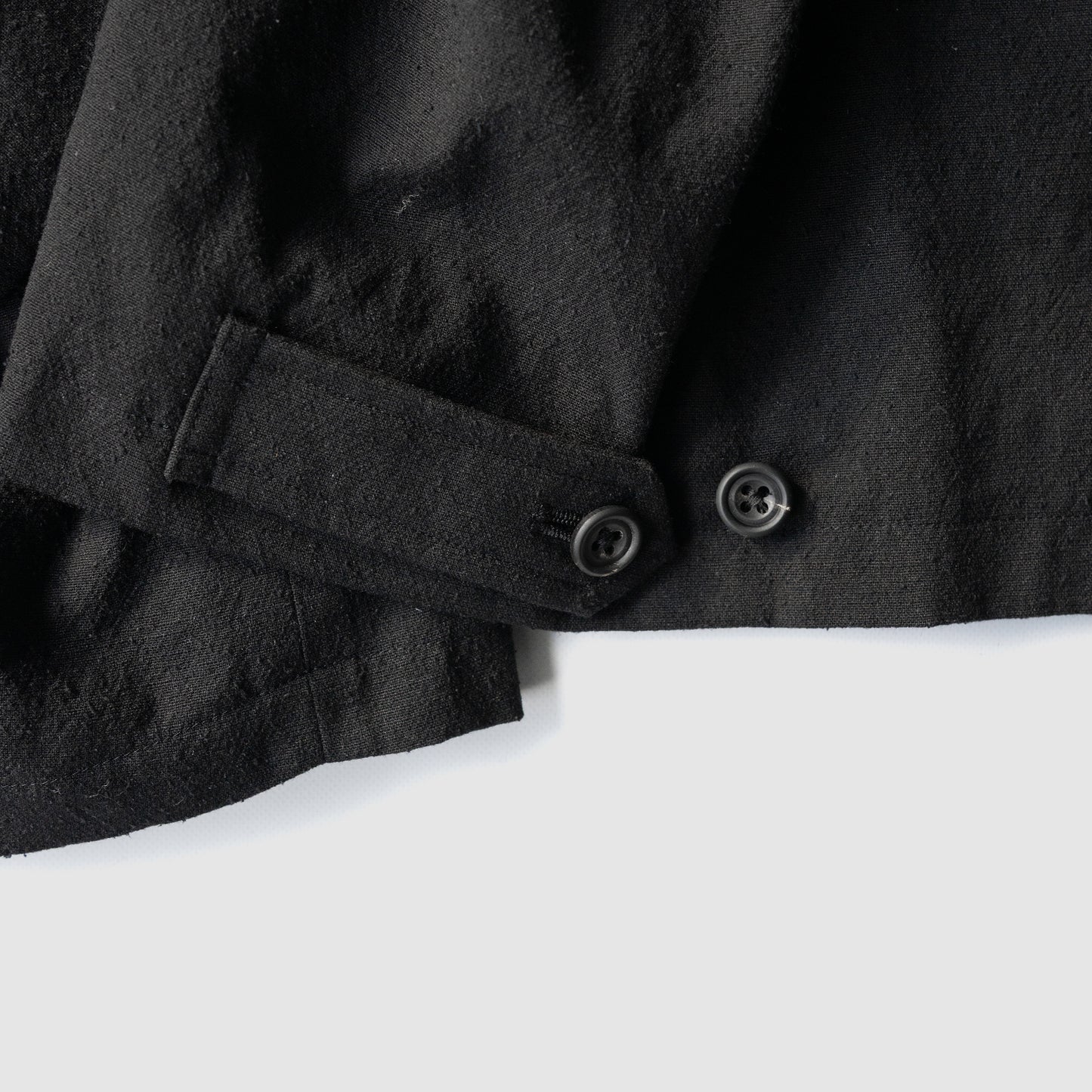 ssstein/ SILK NEP CLOTH DRIZZLER JACKET "BLACK"