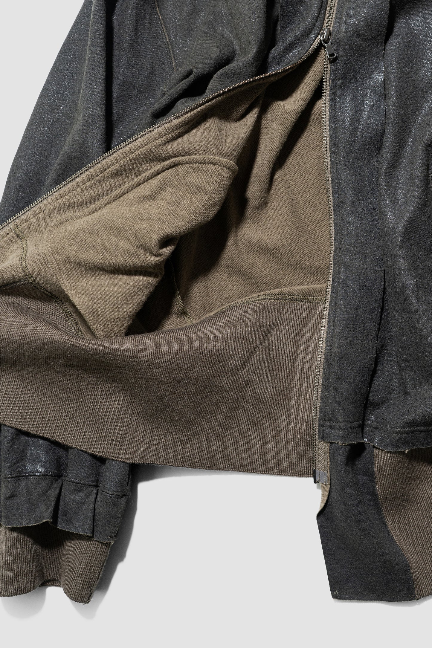 ANTHEM A/ CRACK TERRY MILITARY BLOUSON "Olive Drab"