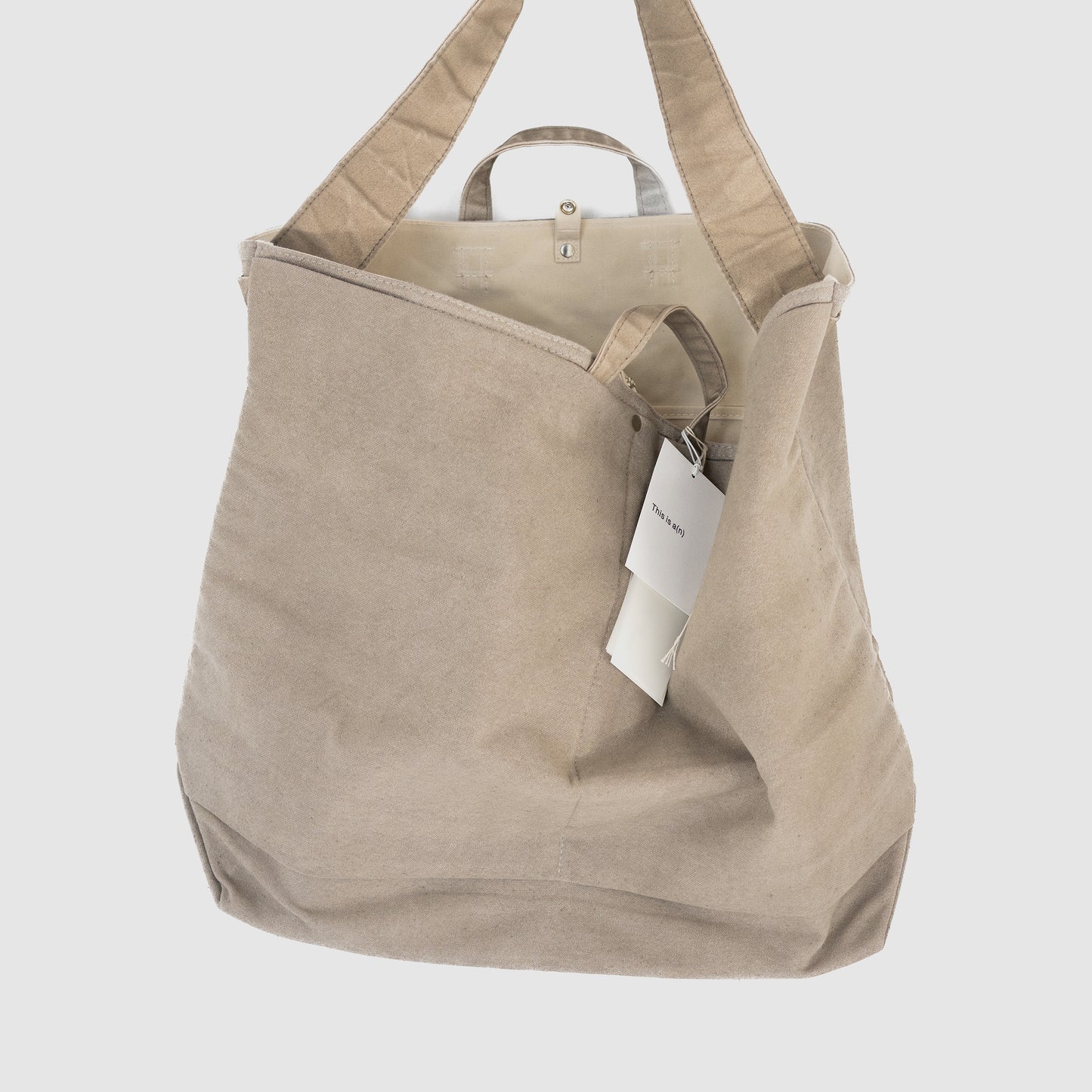 ANCELLM / ANCELLM with This is a(n) C/R DUCK BAG "GREIGE"