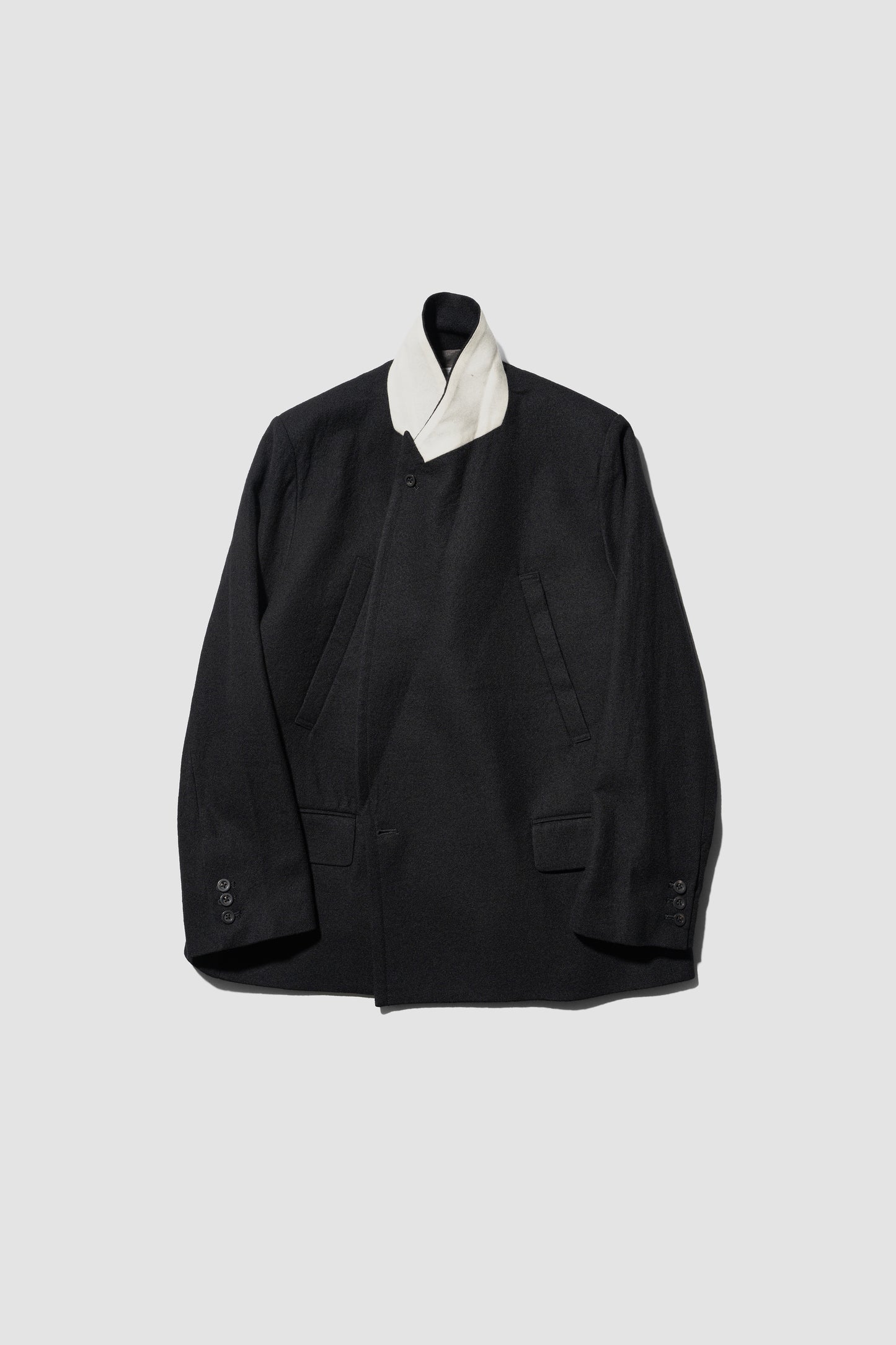 ANCELLM / DOUBLE TAILORED JACKET "BLACK"