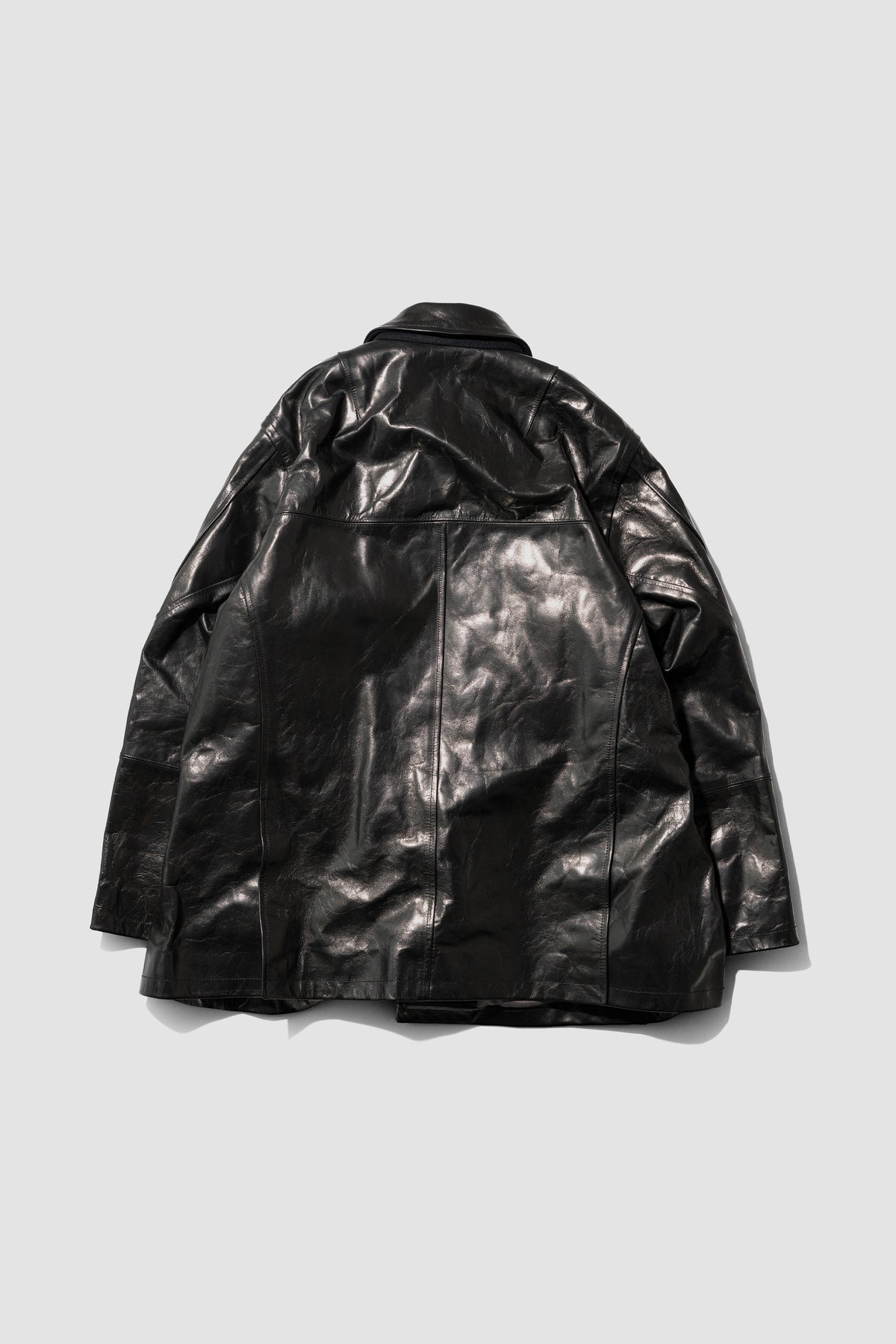 ANCELLM / H.L HALF COAT "BLACK"