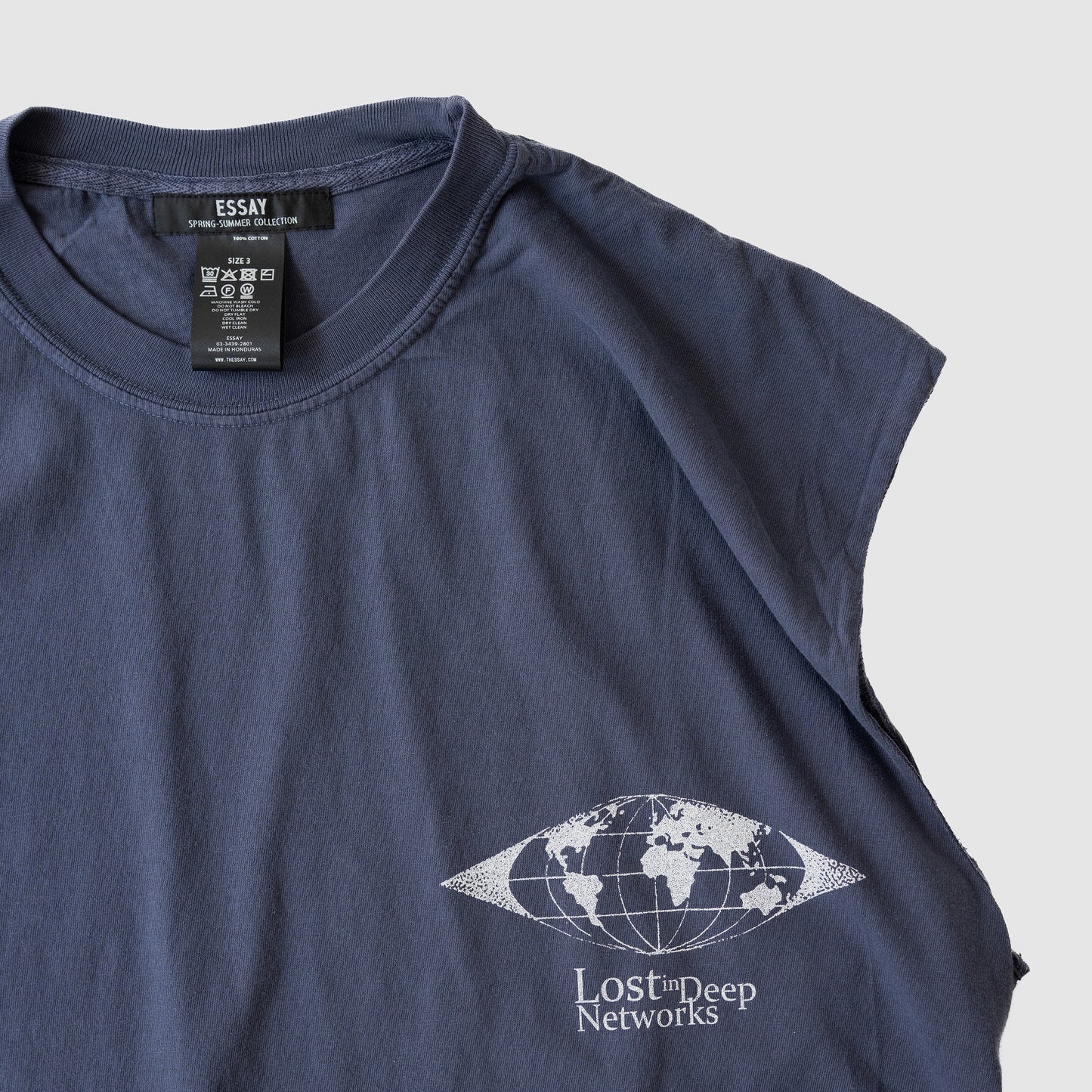 ESSAY/ GARMENT DYE N/S T-SHIRT "Lost"