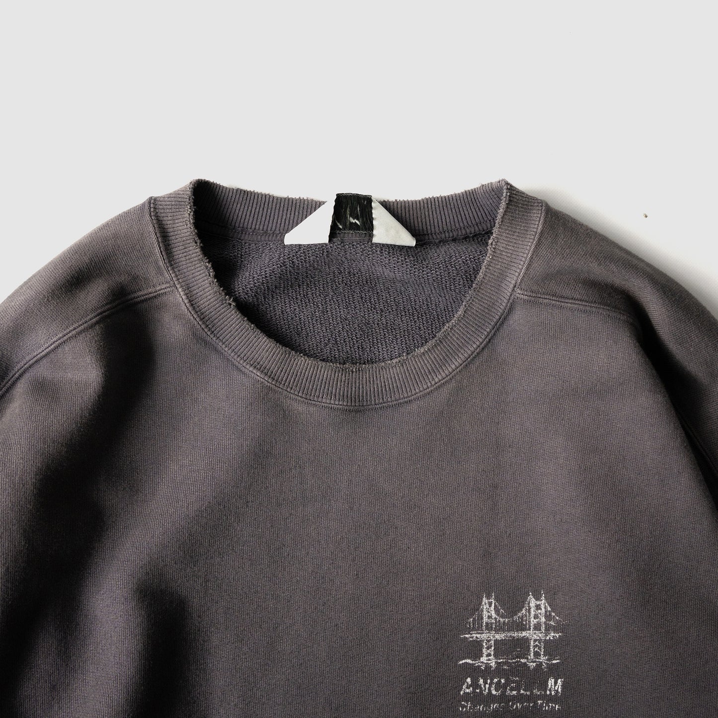 ANCELLM / BRIDGE SWEAT SHIRT "BLACK"