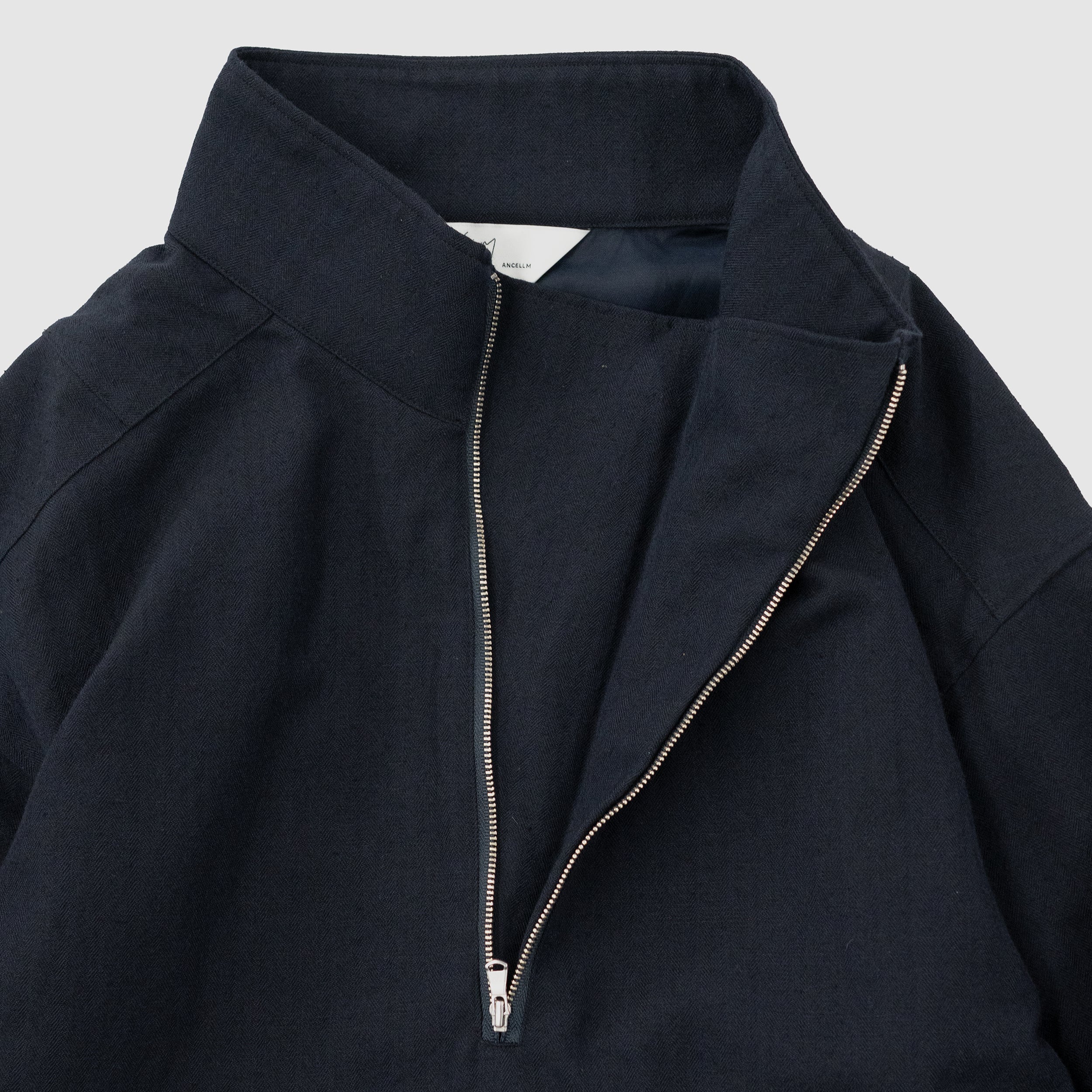 ANCELLM(アンセルム) / WOOL HALF ZIP PULL OVER SHIRT 