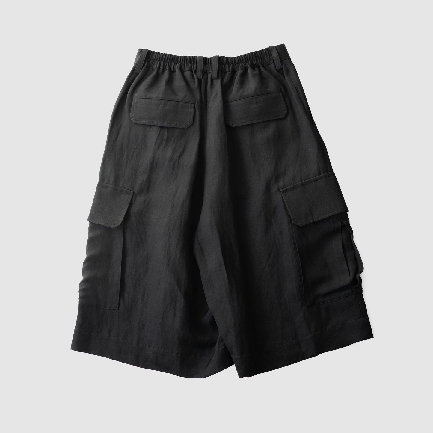 ssstein/ VIS/LI BRIGHT TWILL CARGO SHORT TROUSERS "BLACK"