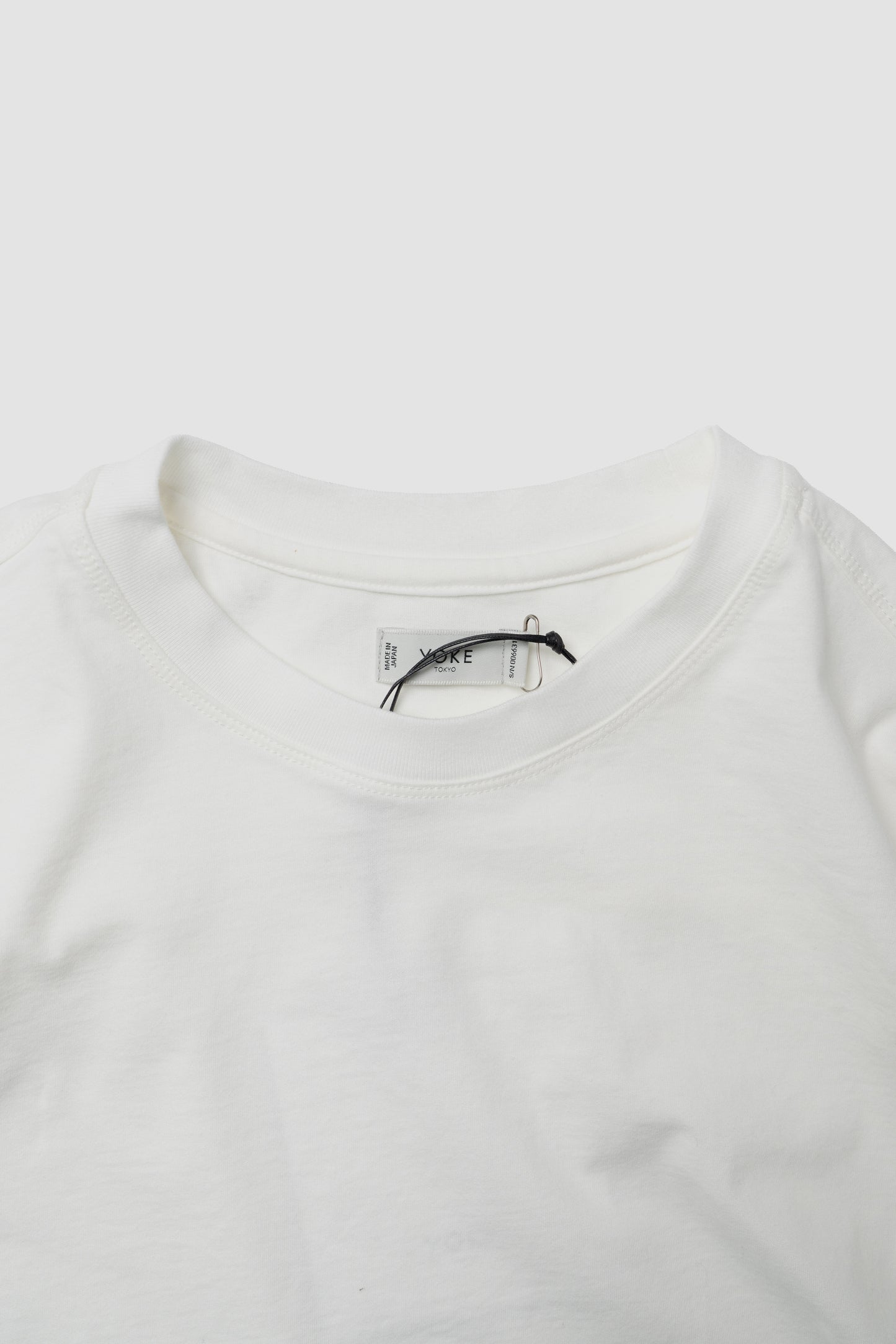 YOKE/ Suvin Cotton YOKE T-shirt "WHITE"