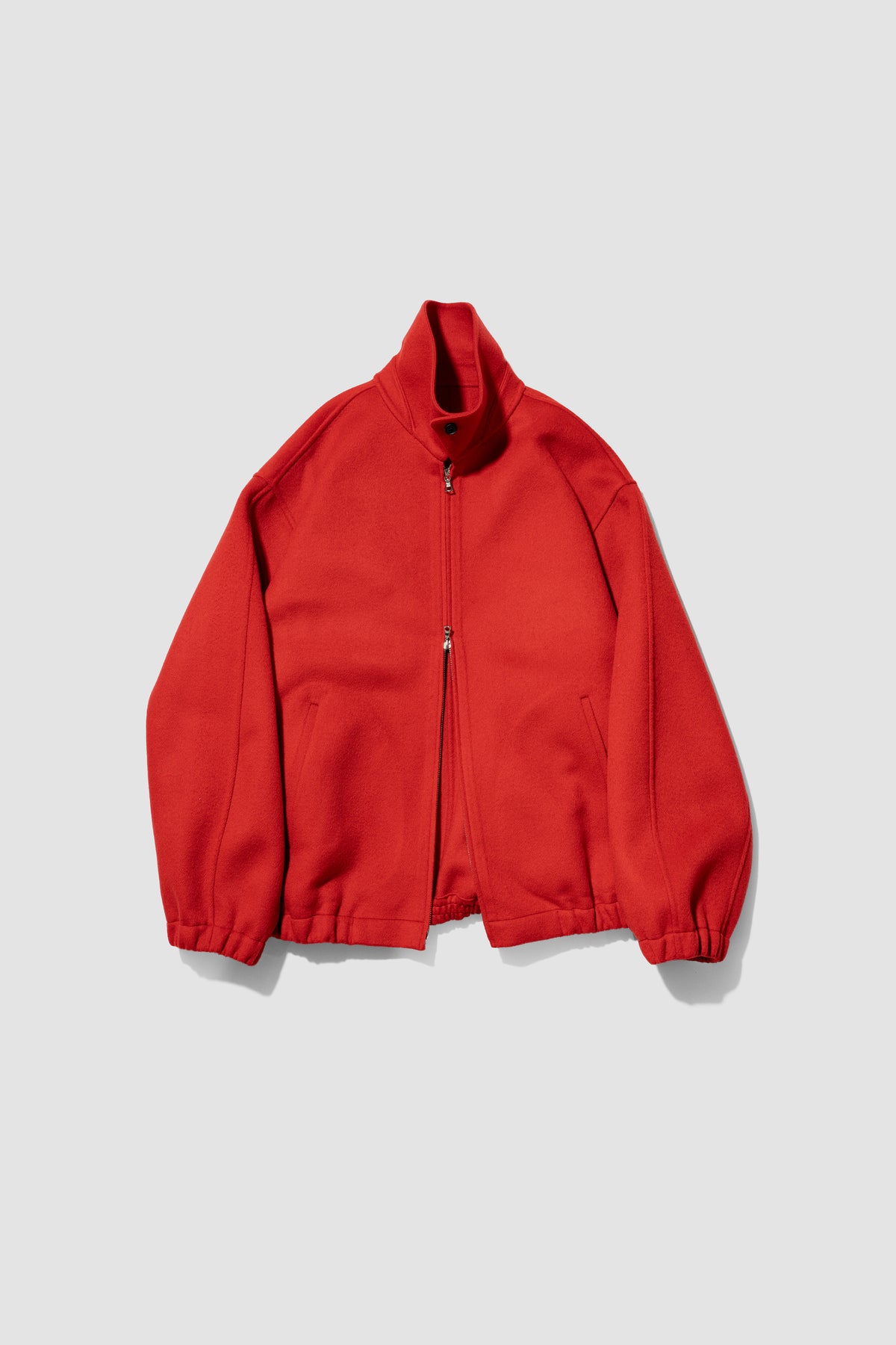 ssstein/ W/CA DOUBLE FACE CLOTH ZIP JACKET "RED"